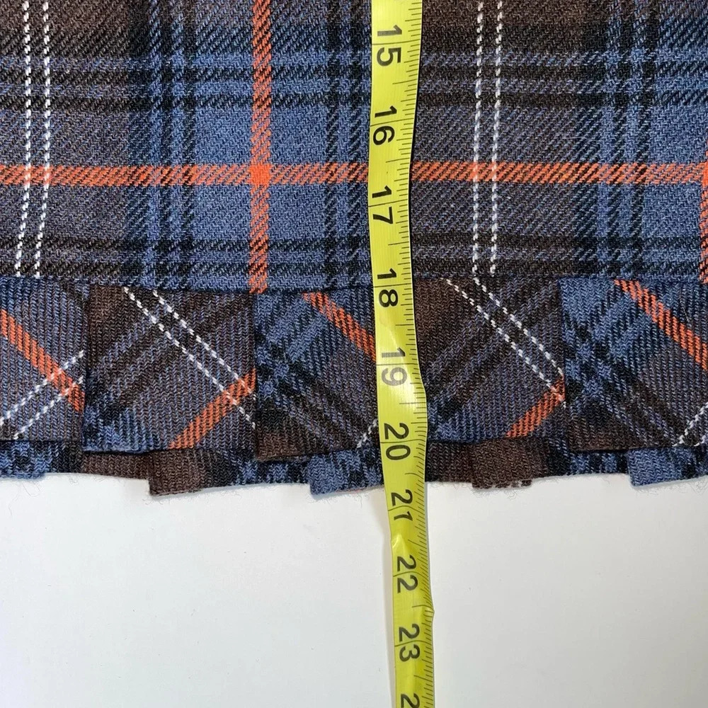 CAbi Blue and Black Plaid Pencil Skirt - Picture 8 of 11